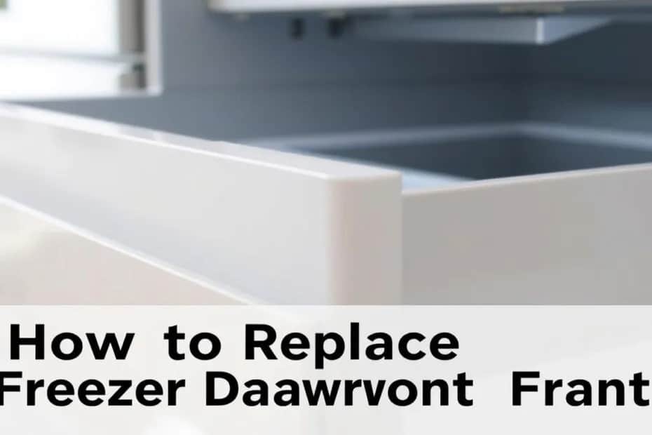 Pęknięty front zamrażarki? Wymień go sam! Prosty poradnik
